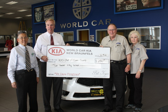 World Car KIA supports The 100 Club of Comal County