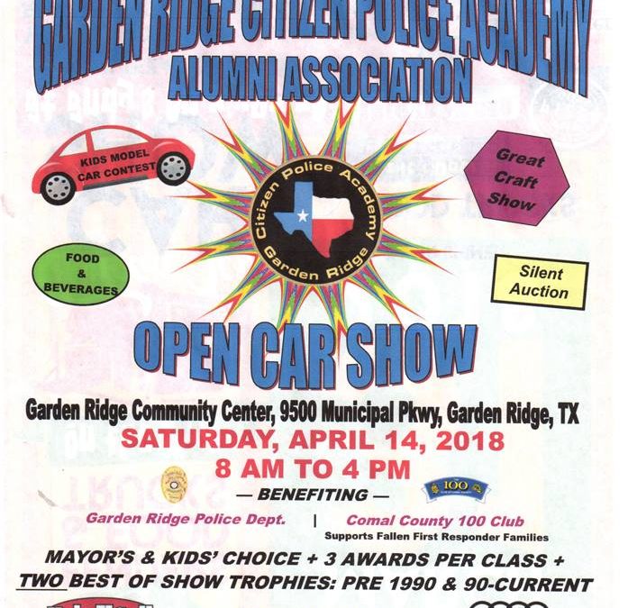 4th Annual Garden Ridge Citizen Police Academy Alumni Association Open Car Show