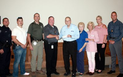 The New Braunfels Police Association Check Presentation