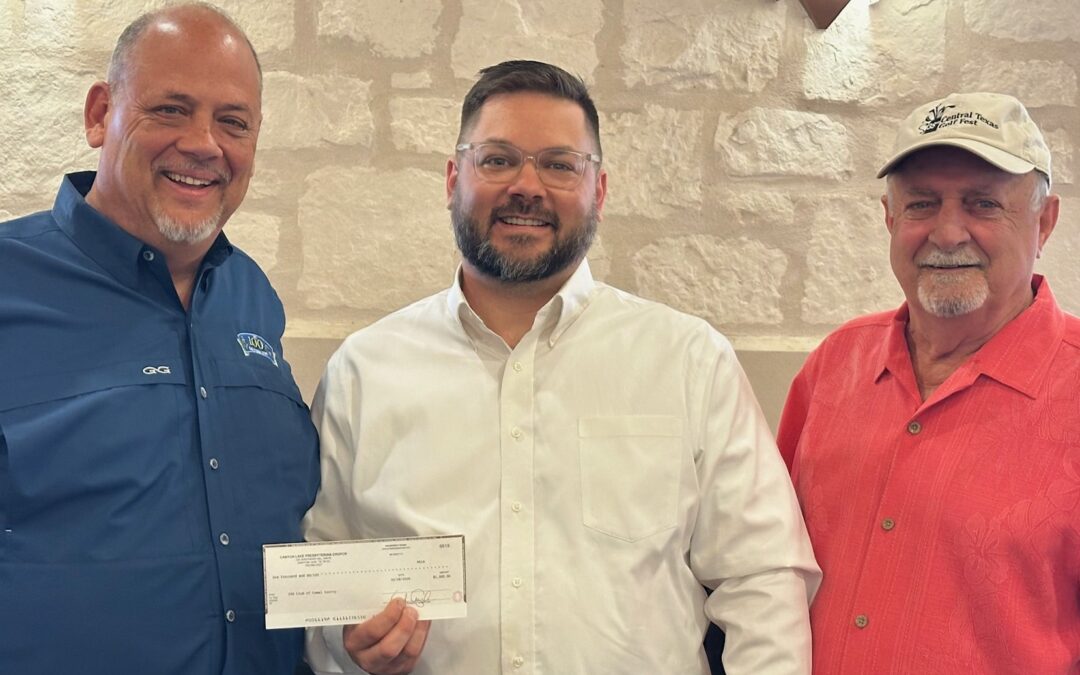 Canyon Lake Presbyterian Church Check Presentation