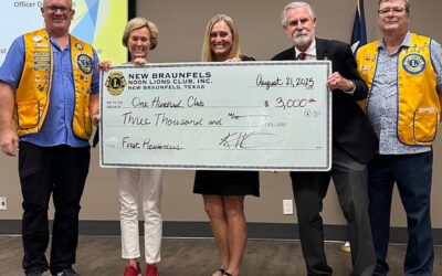 New Braunfels Noon Lions Club: Supporting Those Who Protect Us